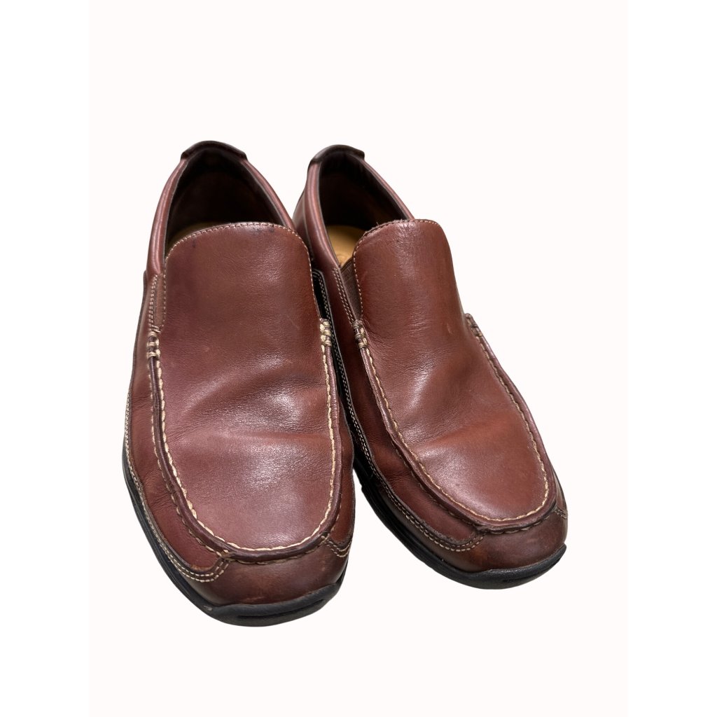 Cole Haan Nike Air Mens Brown Leather Loafer Shoes Size 85m Sku 5233
